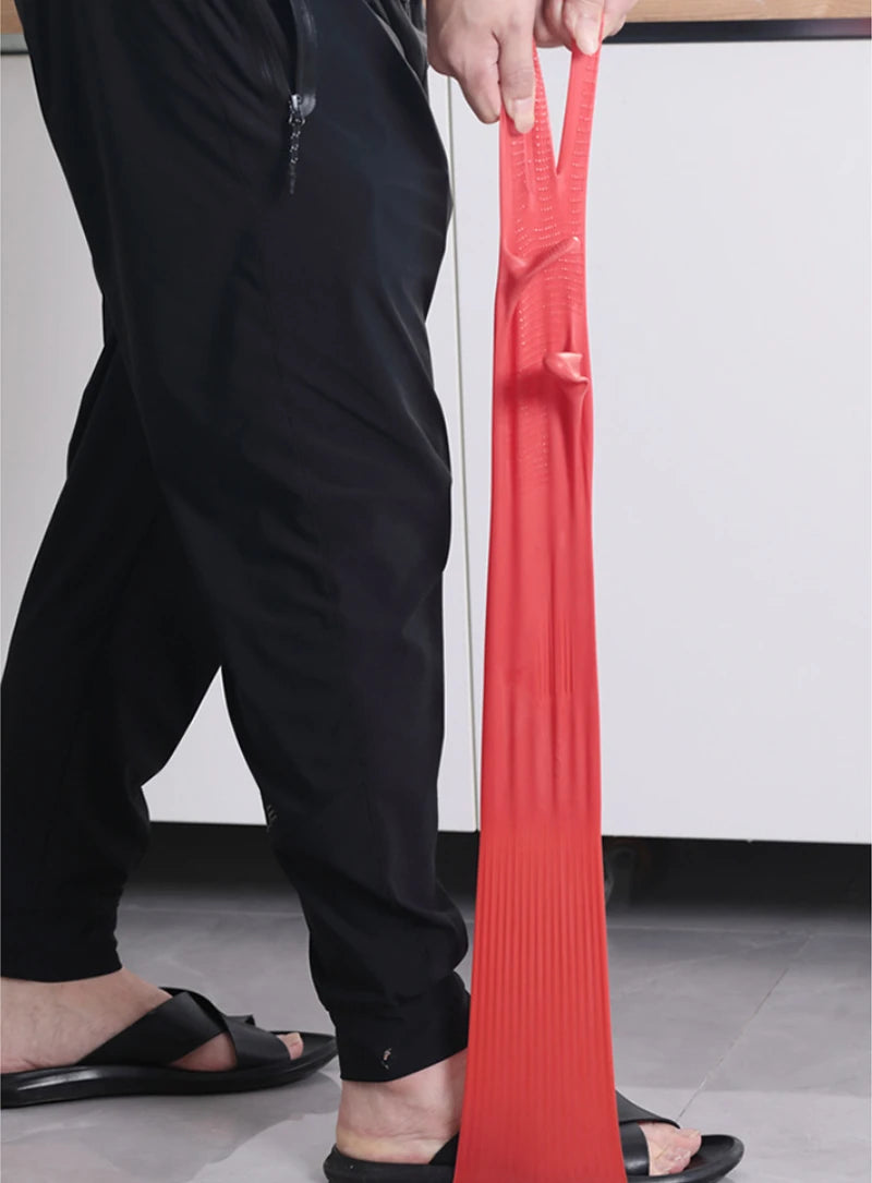 1 Pair Long Silicone Dishwashing Scrubber Gloves