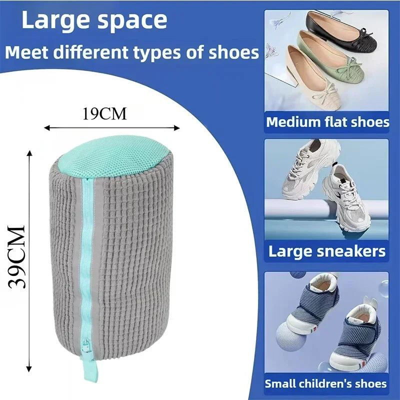 Heavy Duty Mesh Shoe Wash Bag for Laundry Protection