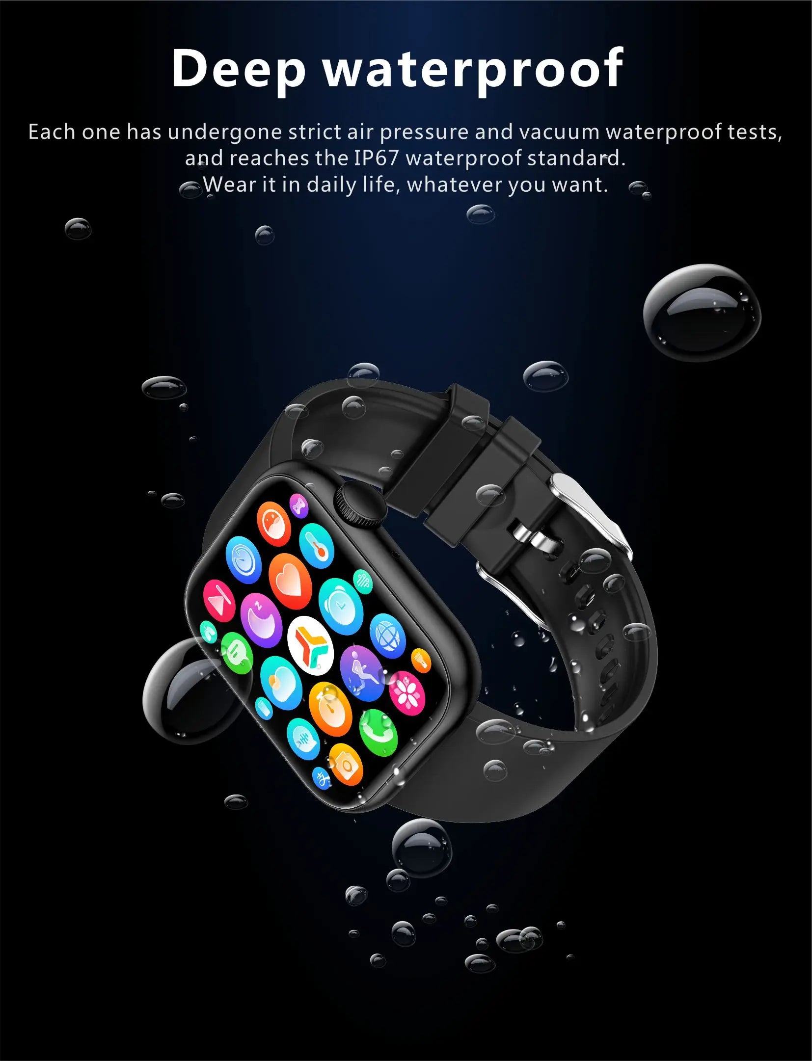 LIGE Bluetooth Call Smartwatch – Unisex Fitness & Health Tracker