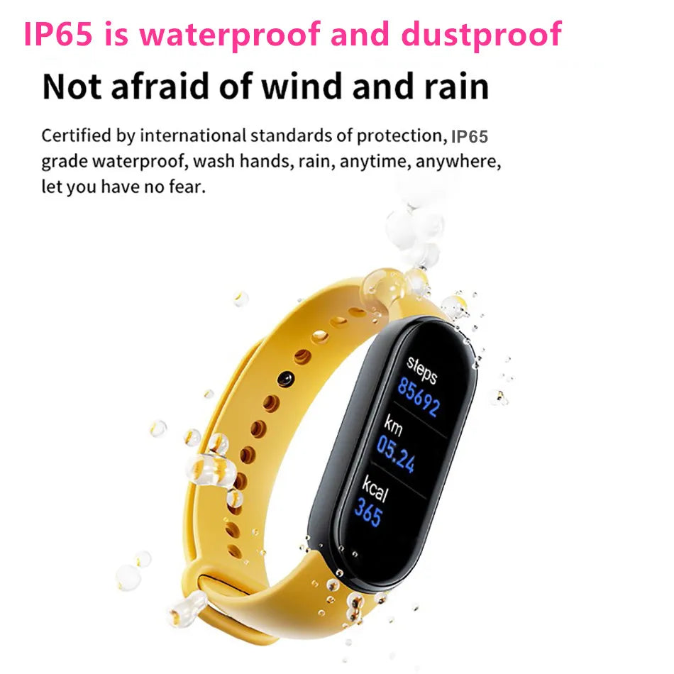 M6 Fitness Smartwatch with Heart & BP Monitor