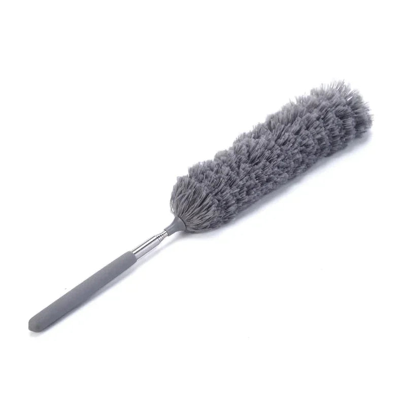 Telescopic Electrostatic Feather Duster – Microfiber Cleaning Tool