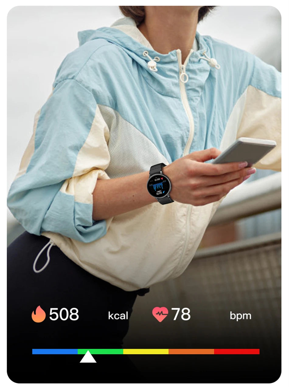 LIGE Bluetooth Call Smartwatch – Custom Dial, Fitness Tracker