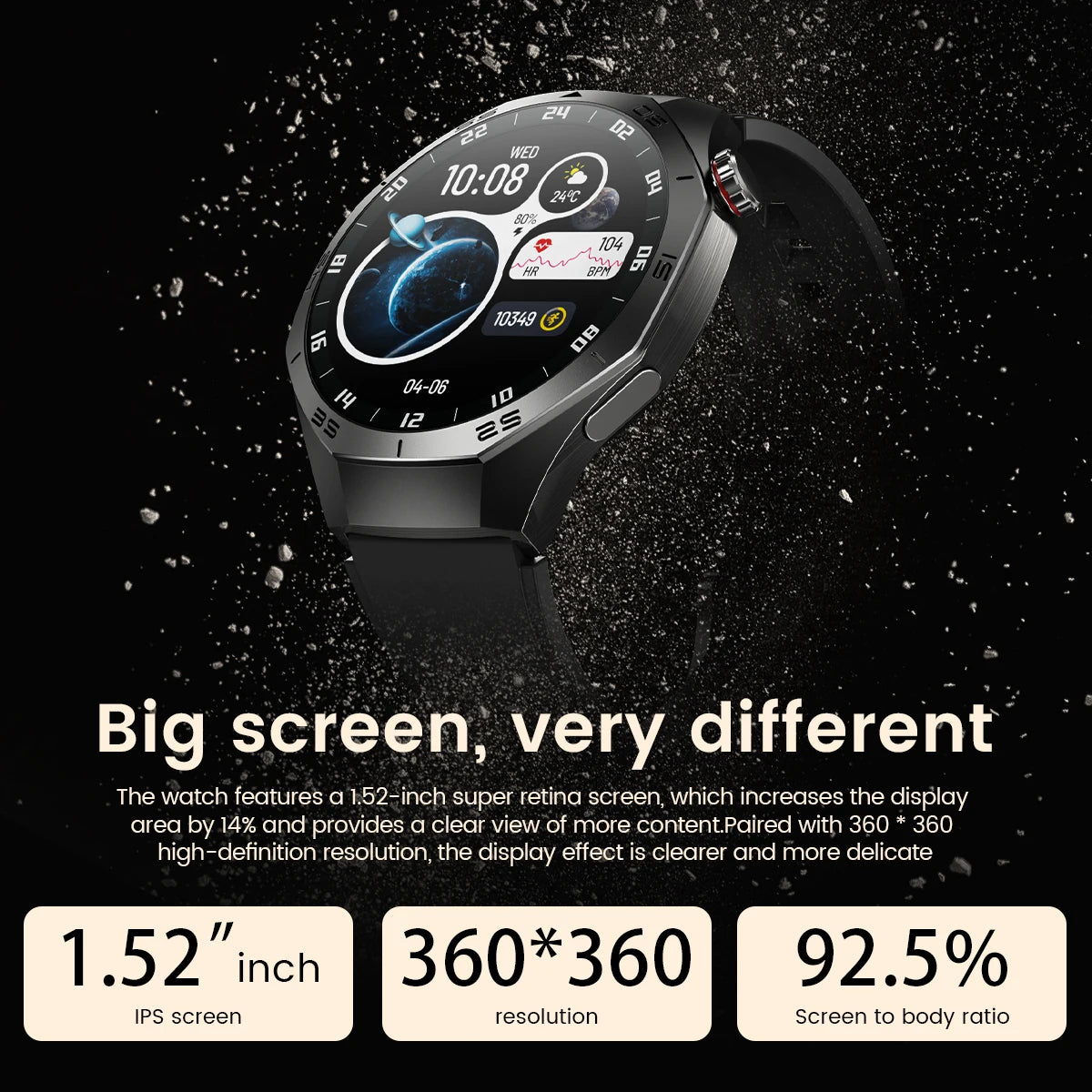 2025 Huawei GT5 Pro Smartwatch – HD AMOLED, GPS, Heart Rate