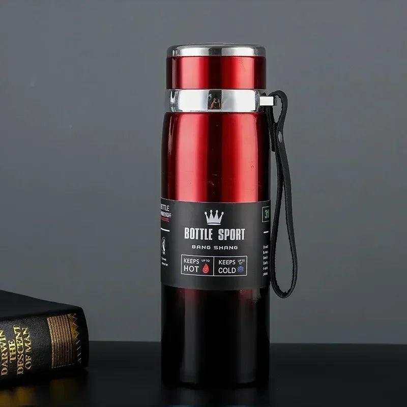 1L Stainless Steel Thermal Bottle – Hot & Cold Vacuum Flask