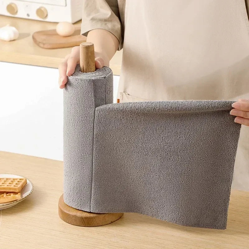 Reusable Microfiber Cleaning Towel Roll (20 Sheets)