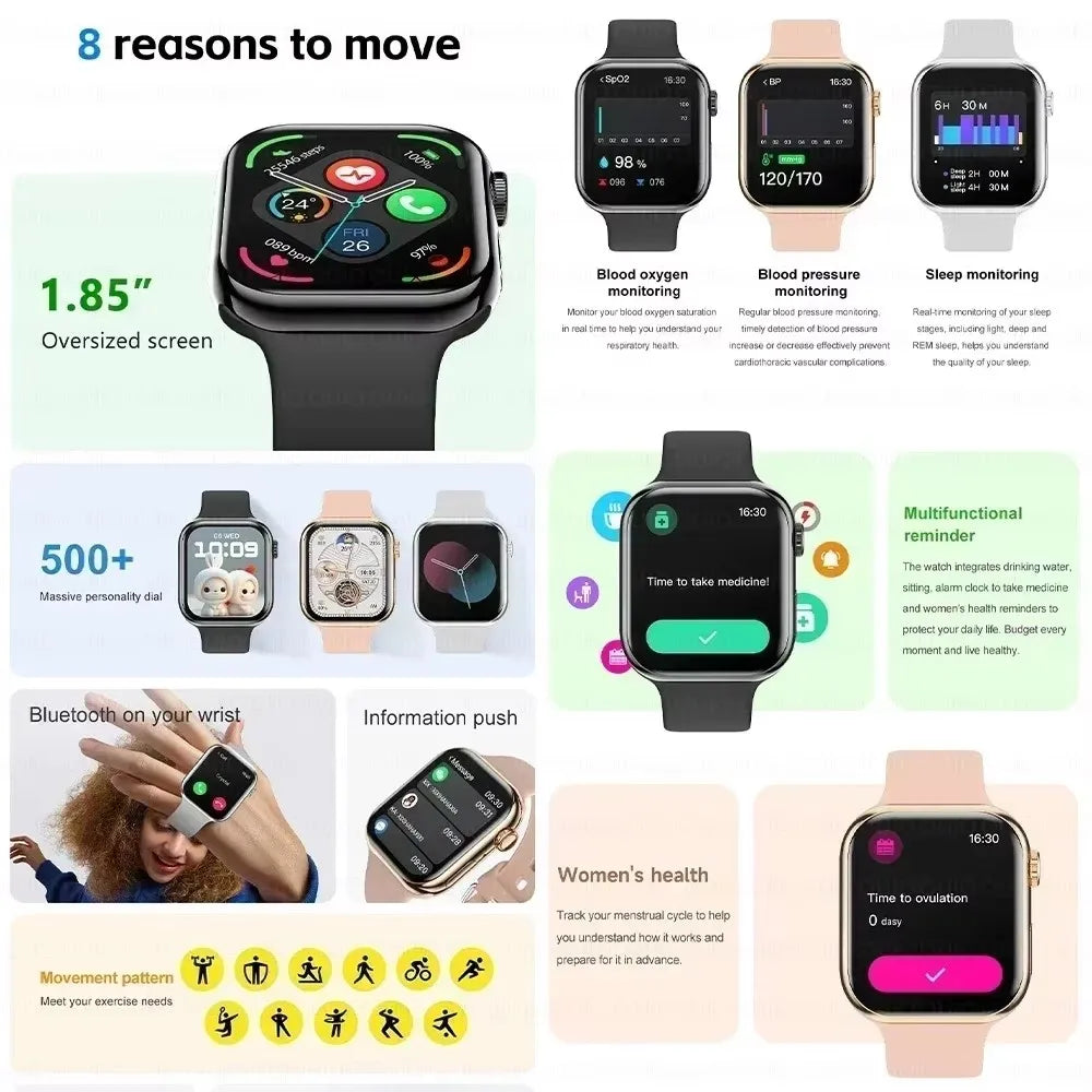 Smart Watch Series 10 HD Screen GPS NFC BT Call
