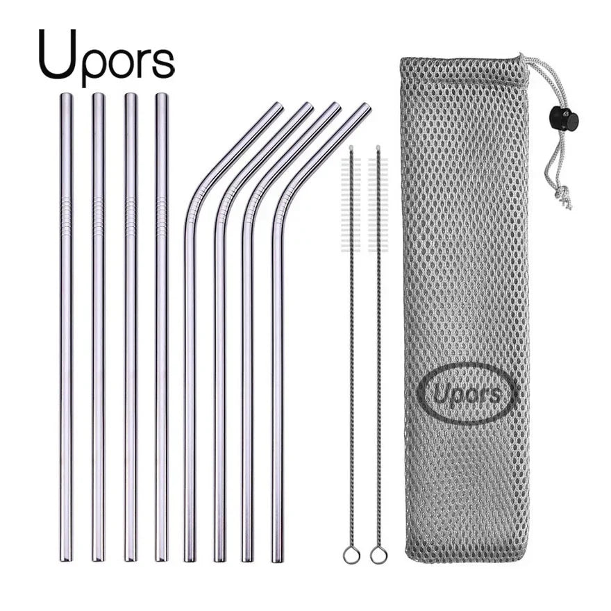 UPORS Reusable Stainless Steel Straws