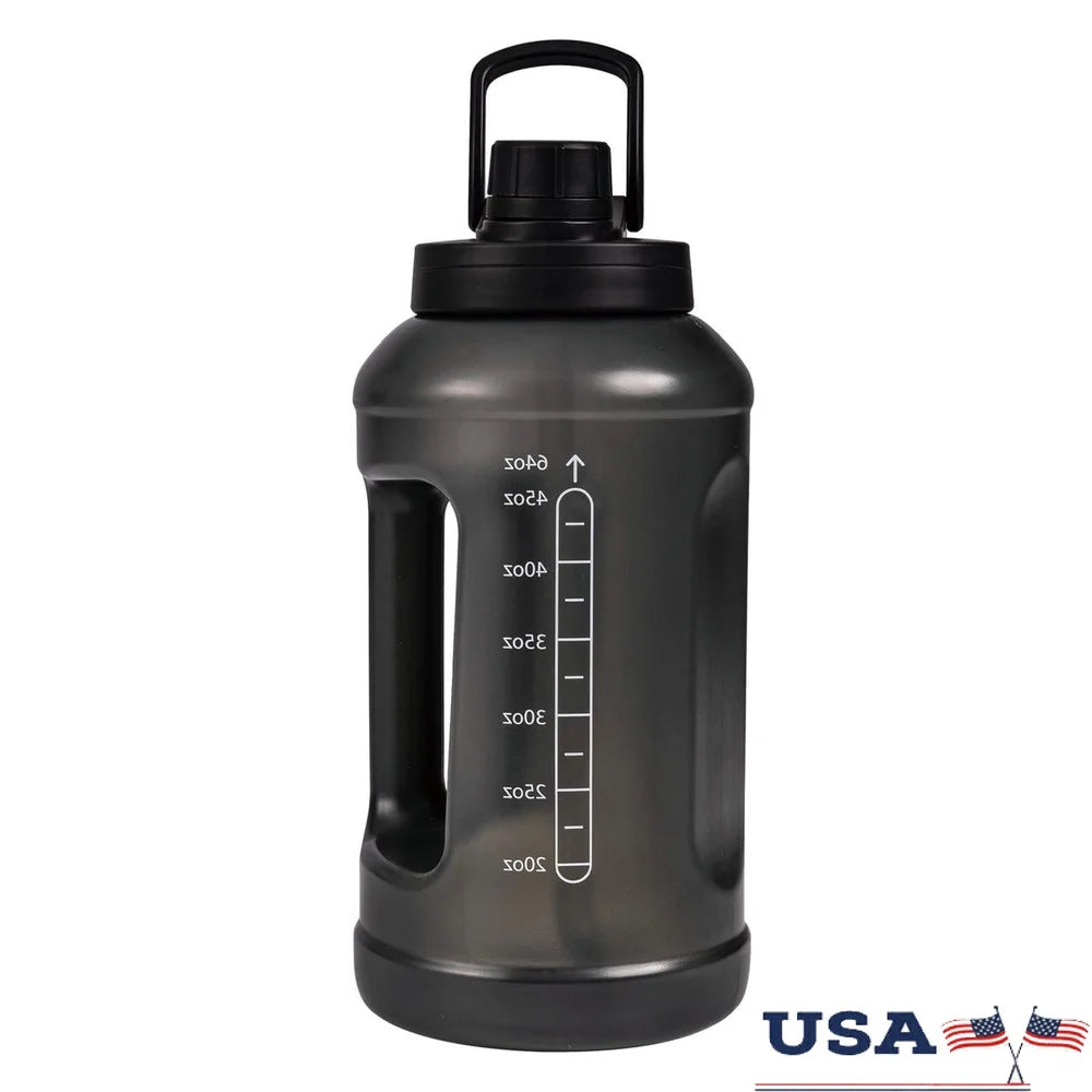 64oz Reusable Water Bottle – BPA-Free with Straw & Handle