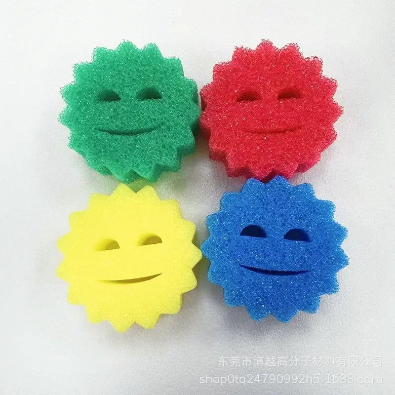 Reusable Smiley Face Cleaning Sponge