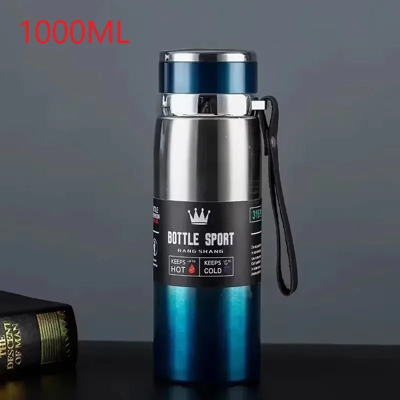 1L Stainless Steel Thermal Bottle – Hot & Cold Vacuum Flask