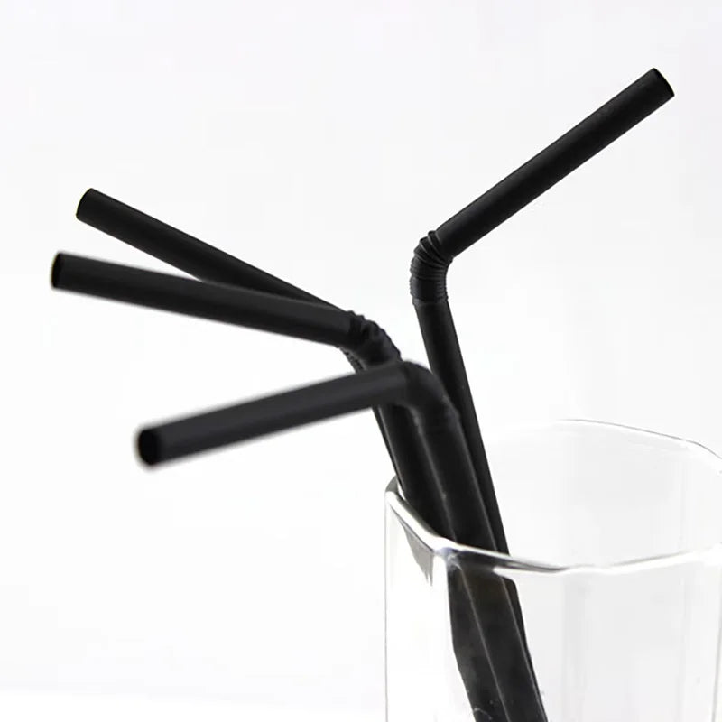 Multicolor Disposable Drinking Straws for Party and Beverage Use