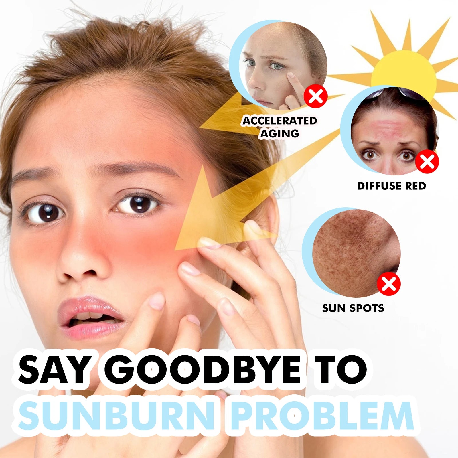 Hyaluronic Acid Sunscreen Stick SPF50+ Hydrating Non Greasy Protection