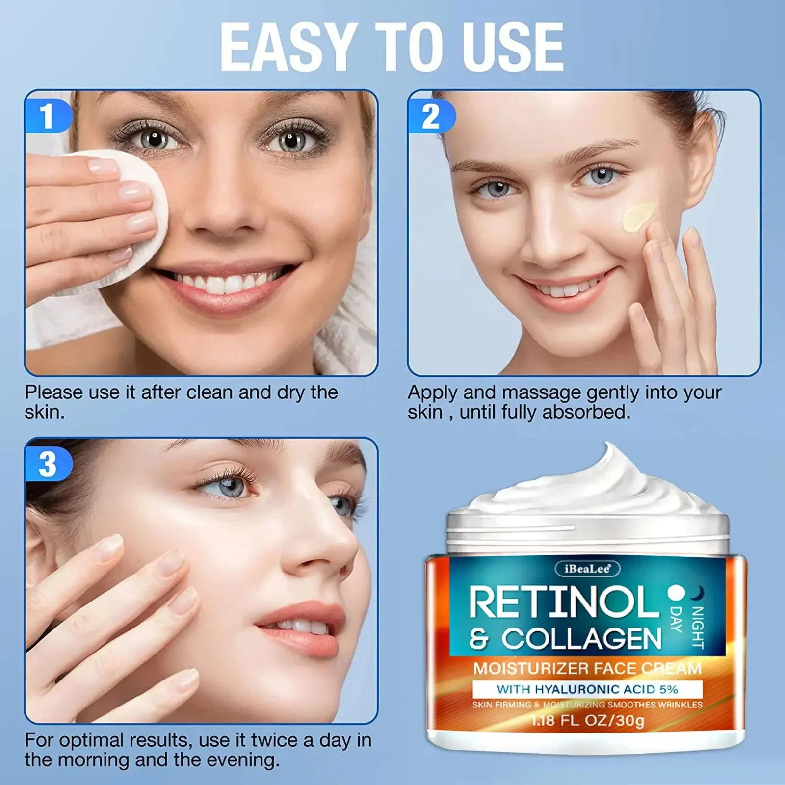 Retinol Wrinkle Removing Cream – Anti-Aging & Brightening