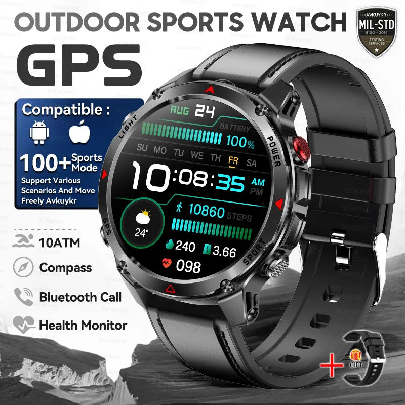 T-Rex 3 Pro Military GPS Smartwatch 10ATM AMOLED Men