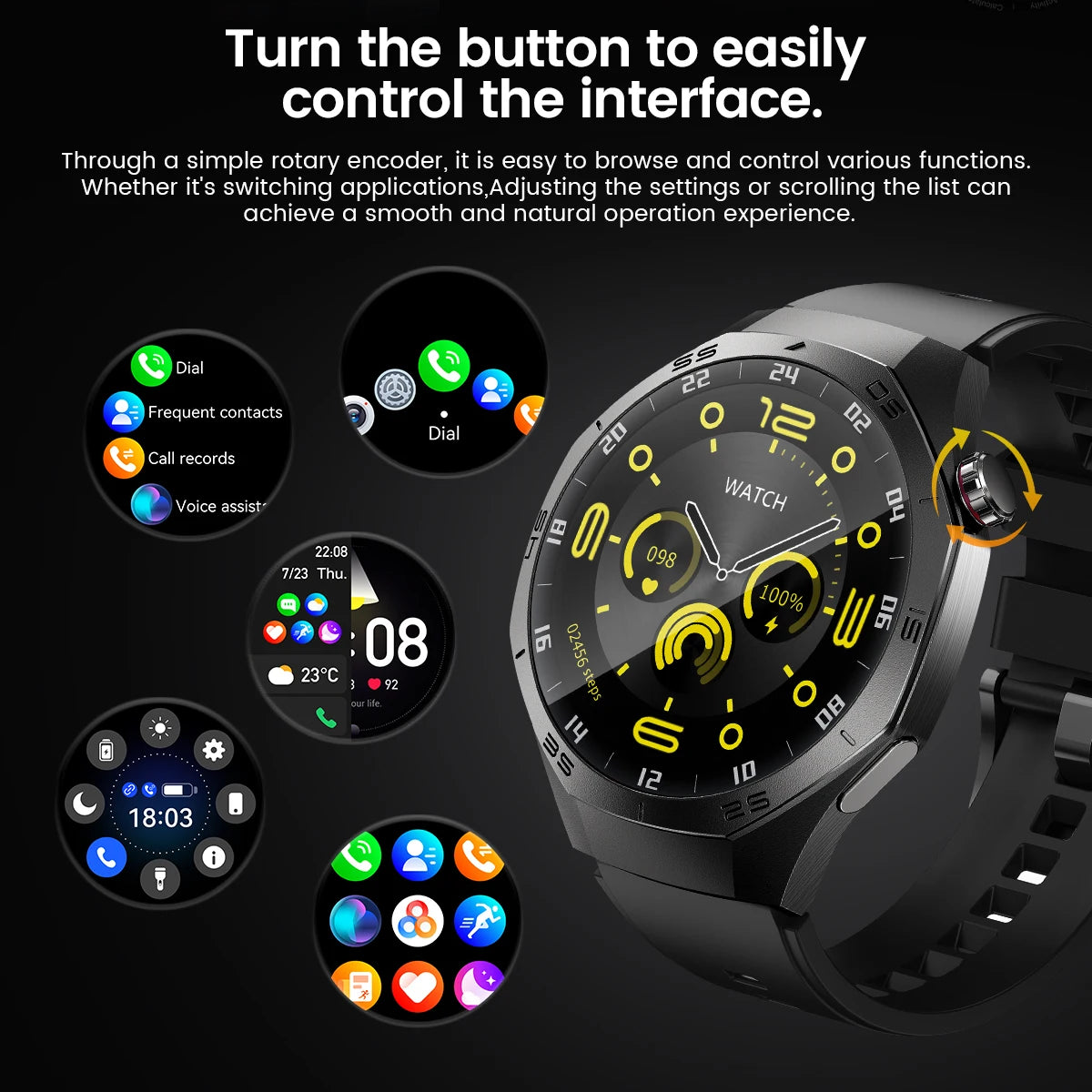 2025 Huawei GT5 Pro Smartwatch – HD AMOLED, GPS, Heart Rate