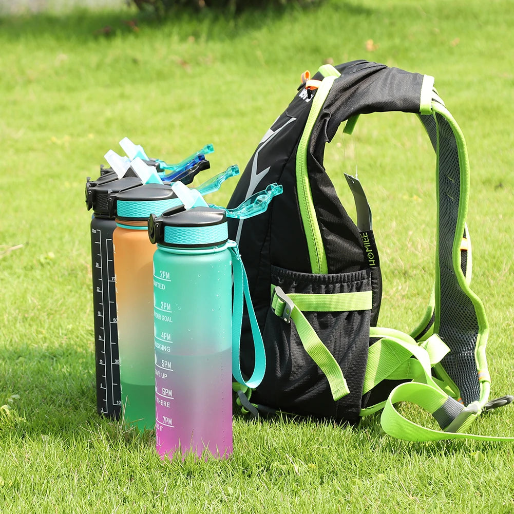 1000ml Leakproof Sports Water Bottle with Straw