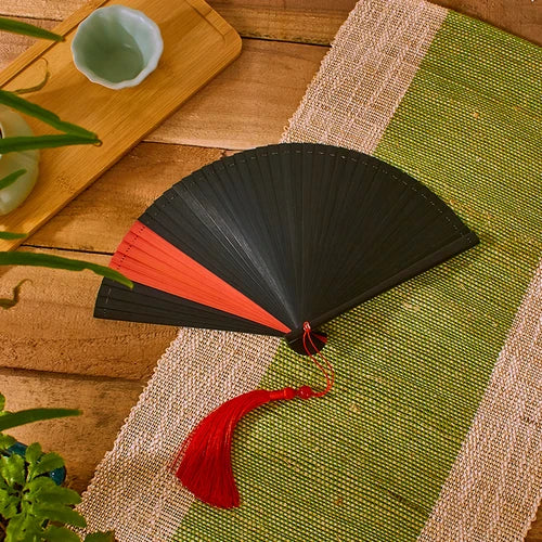 Chinese Style Bamboo Folding Fan Portable Retro Hand Fan