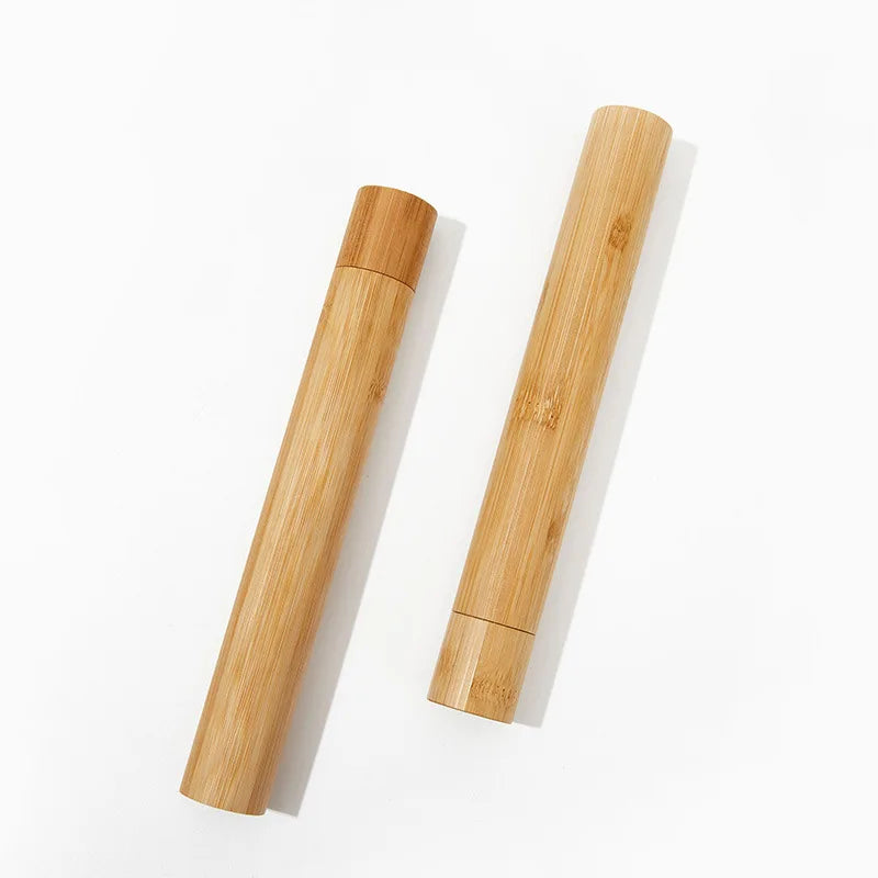 Eco-Friendly Bamboo Toothbrush Case – 21cm Travel Holder