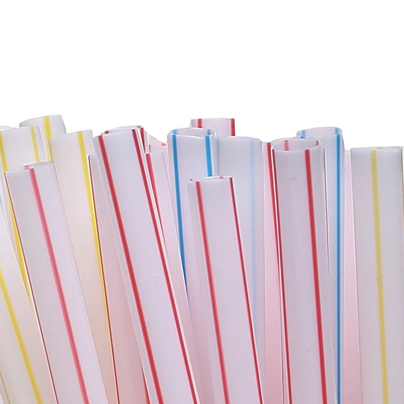 50–3000pcs Multicolor Drinking Straws – Party & Beverage Use