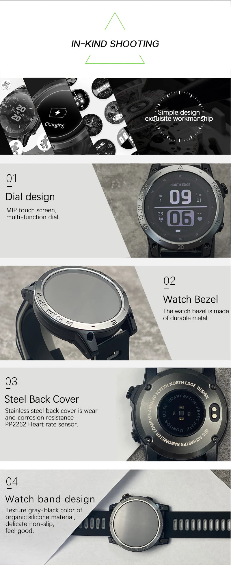 NORTH EDGE 2025 GPS Sport Smartwatch