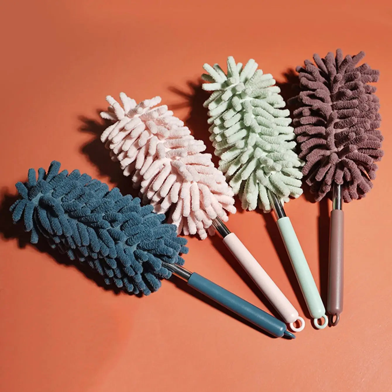 Telescopic Microfiber Chenille Duster – Stainless Steel Handle