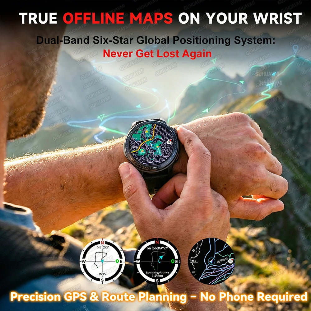 4G GPS Smartwatch Offline Maps App Market Waterproof Sports