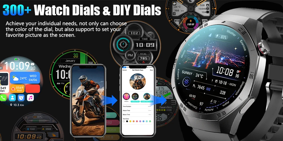 2025 Huawei GT5 Pro Smartwatch – HD AMOLED, GPS, Heart Rate