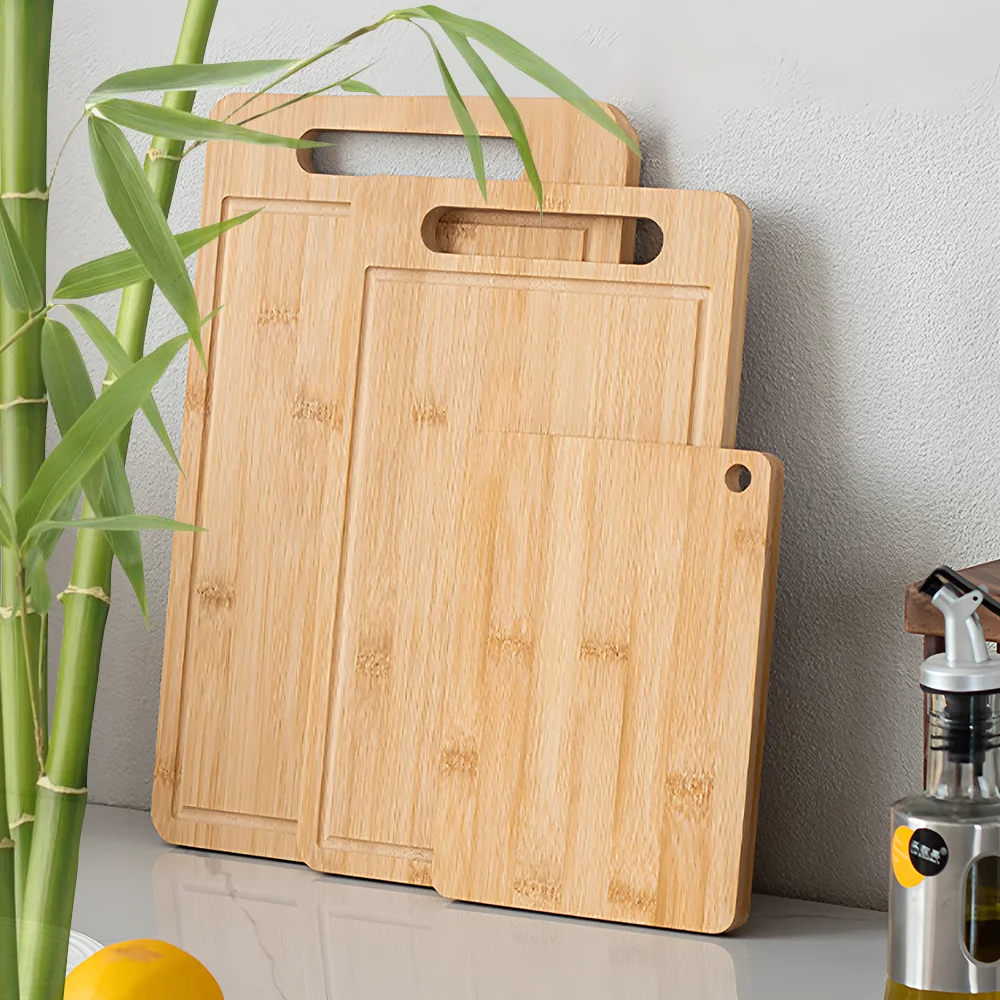Wooden Bamboo Cutting Board for Meat Fruits and Vegetables