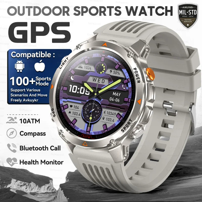 T-Rex 3 Pro Military GPS Smartwatch 10ATM AMOLED Men