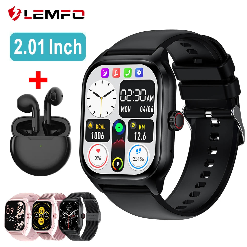 LEMFO LT10 Bluetooth Smartwatch 2024 – Fitness & Call Tracker