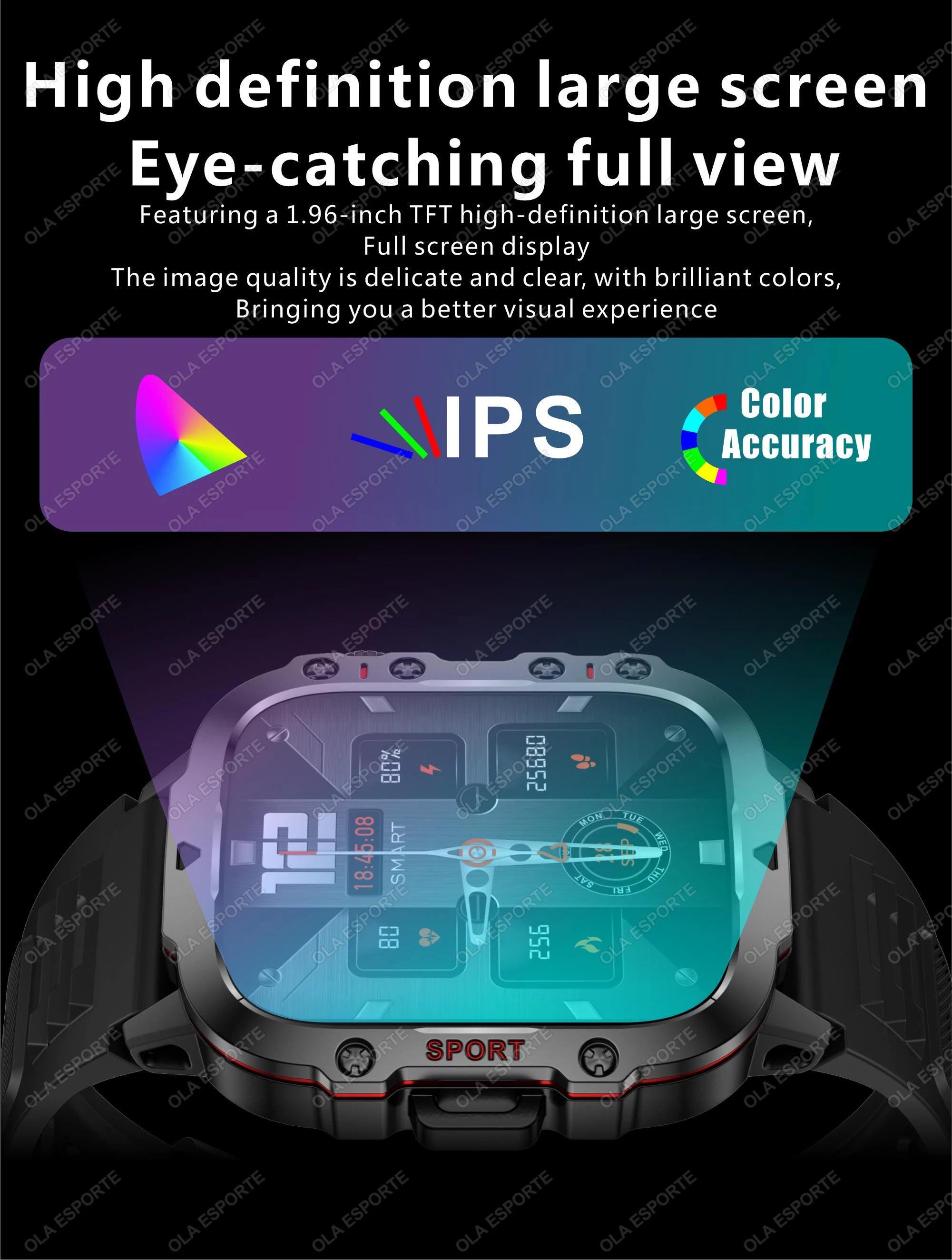 2025 Huawei/Xiaomi Military GPS Smartwatch – Waterproof with Flashlight