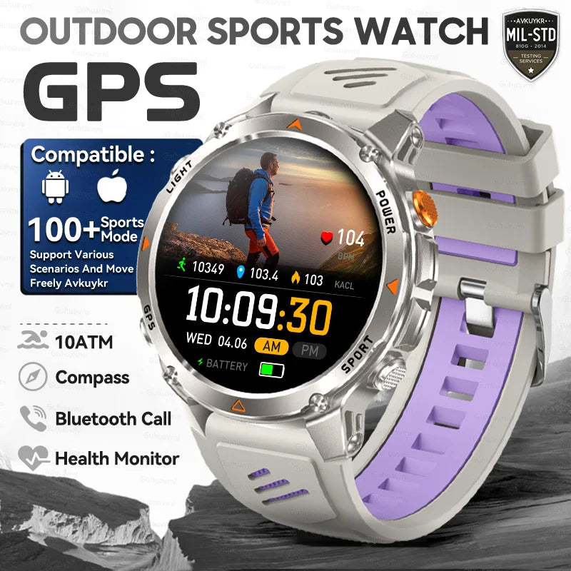 T-Rex 3 Pro Military GPS Smartwatch 10ATM AMOLED Men