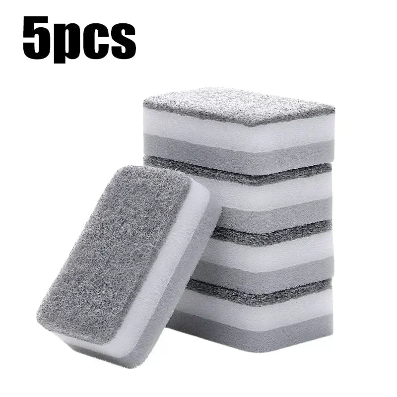Magic 3-Layer Dishwashing Sponges – Reusable Kitchen Scrub Pads