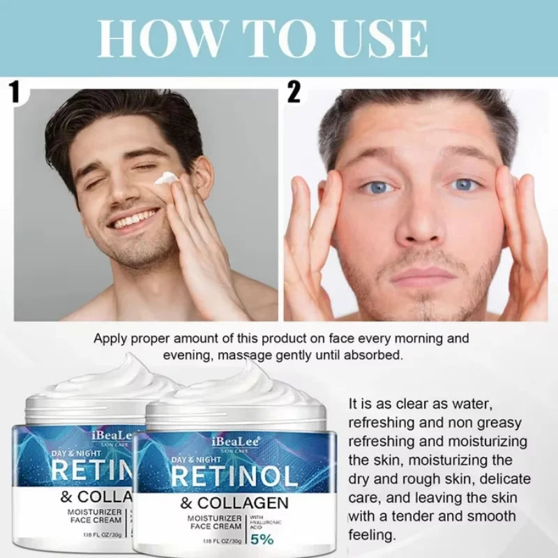 Retinol Anti-Wrinkle Cream for Men – Collagen & Firming