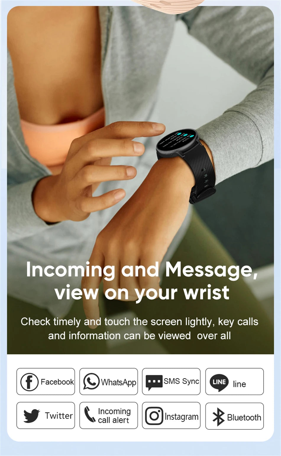 LIGE Bluetooth Call Smartwatch – Custom Dial, Fitness Tracker