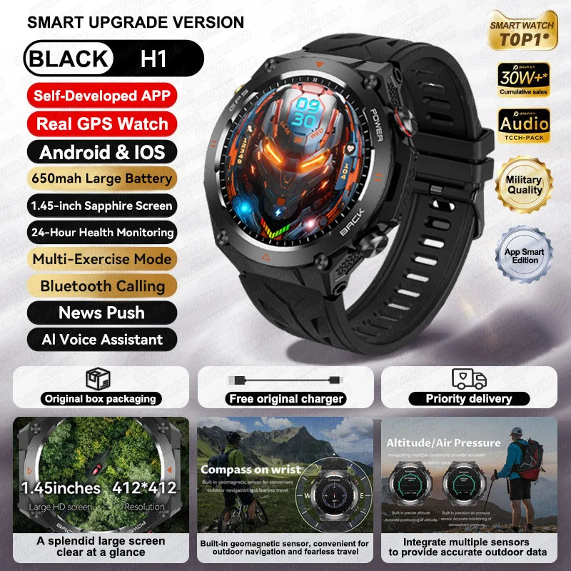 2025 Xiaomi GPS Sports Smartwatch – Waterproof with Bluetooth Call