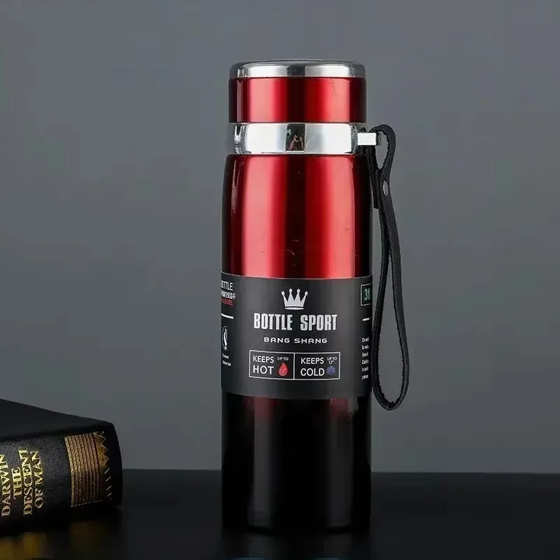 1L Stainless Steel Thermal Bottle – Hot & Cold Vacuum Flask