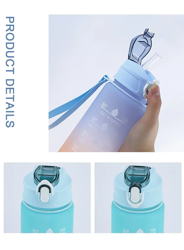 750ml Gradient Sports Water Bottle – Straw Cup, Heat-Resistant