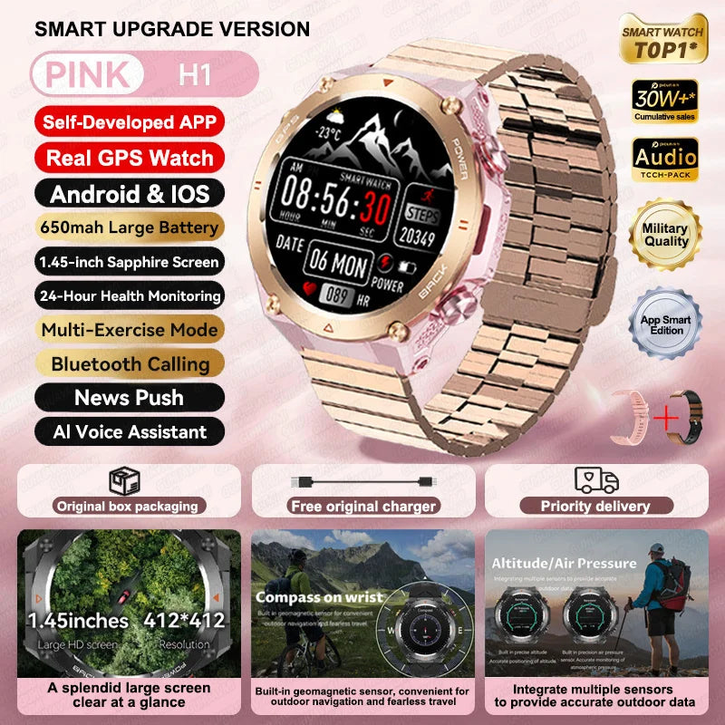 2025 Xiaomi GPS Sports Smartwatch – Waterproof with Bluetooth Call
