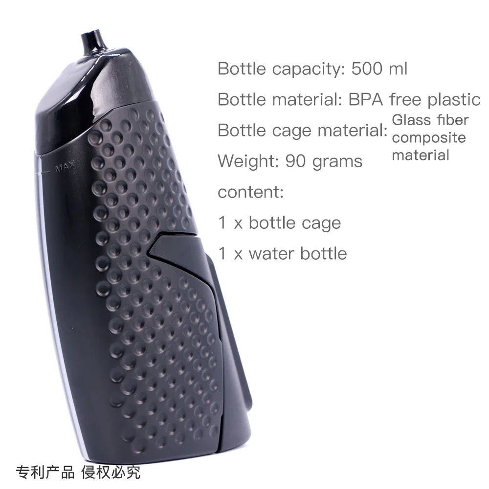 Aero Bike Water Bottle with Cage –