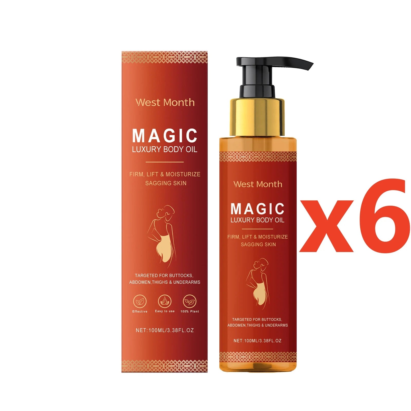 Body Firming Oil Anti Aging Cellulite Hydrating Massage Oil