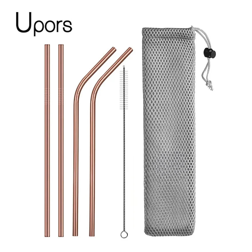 UPORS Reusable Stainless Steel Straws