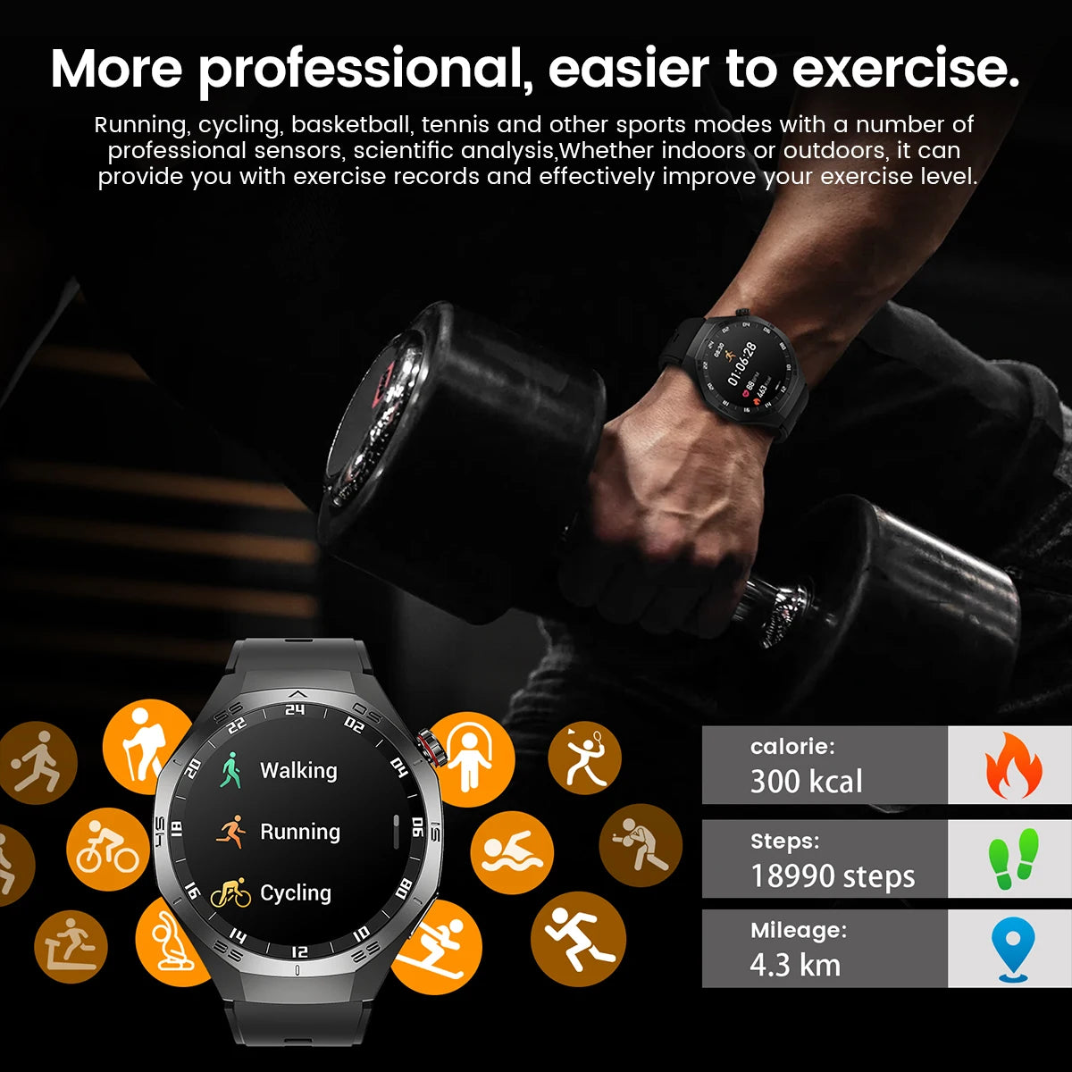 2025 Huawei GT5 Pro Smartwatch – HD AMOLED, GPS, Heart Rate
