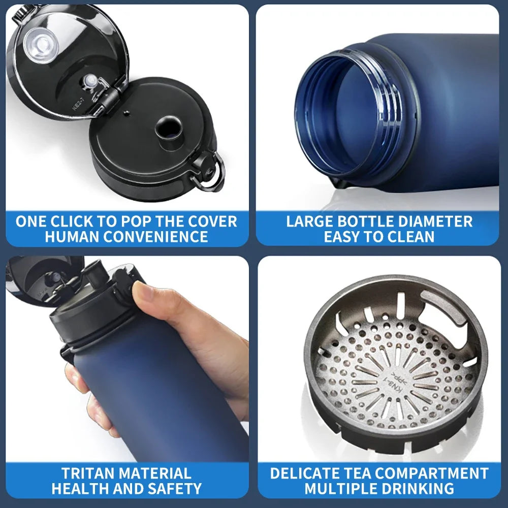 BPA Free Leak Proof Sports Water Bottle 500ml 1000ml