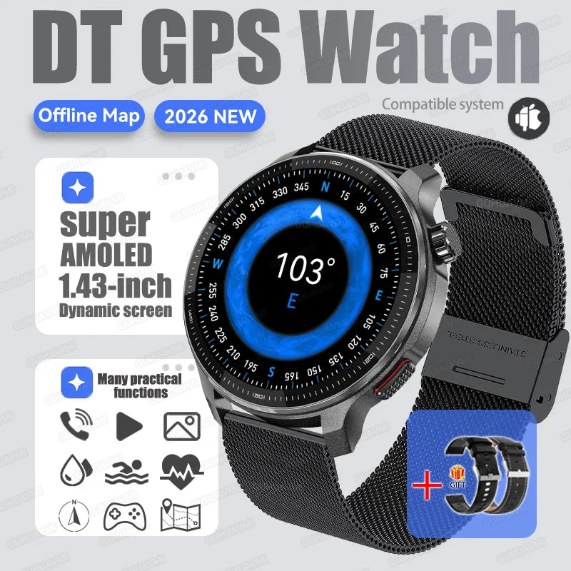 4G GPS Smartwatch Offline Maps App Market Waterproof Sports