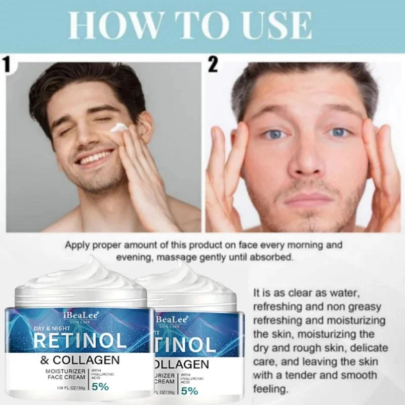 Retinol Anti-Wrinkle Cream for Men – Collagen & Firming