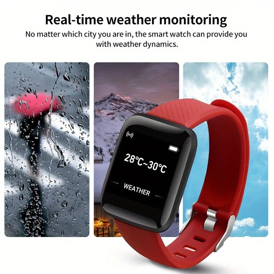 Smartwatch Men Women Fitness Tracker Message Call Compatible