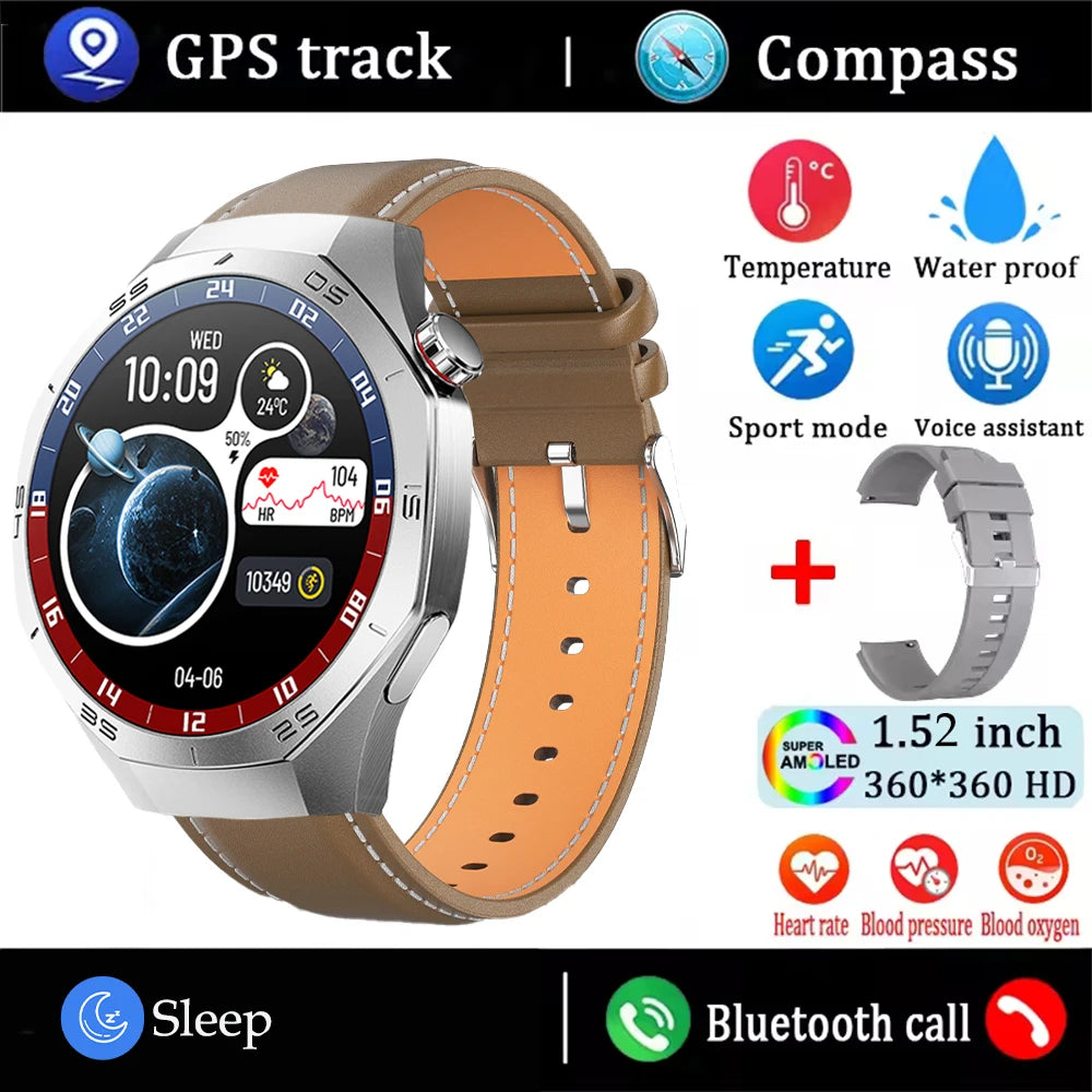 2025 Huawei GT5 Pro Smartwatch – HD AMOLED, GPS, Heart Rate