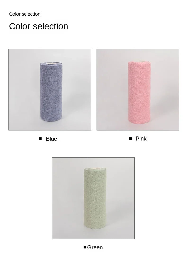 Reusable Microfiber Cleaning Towel Roll (20 Sheets)
