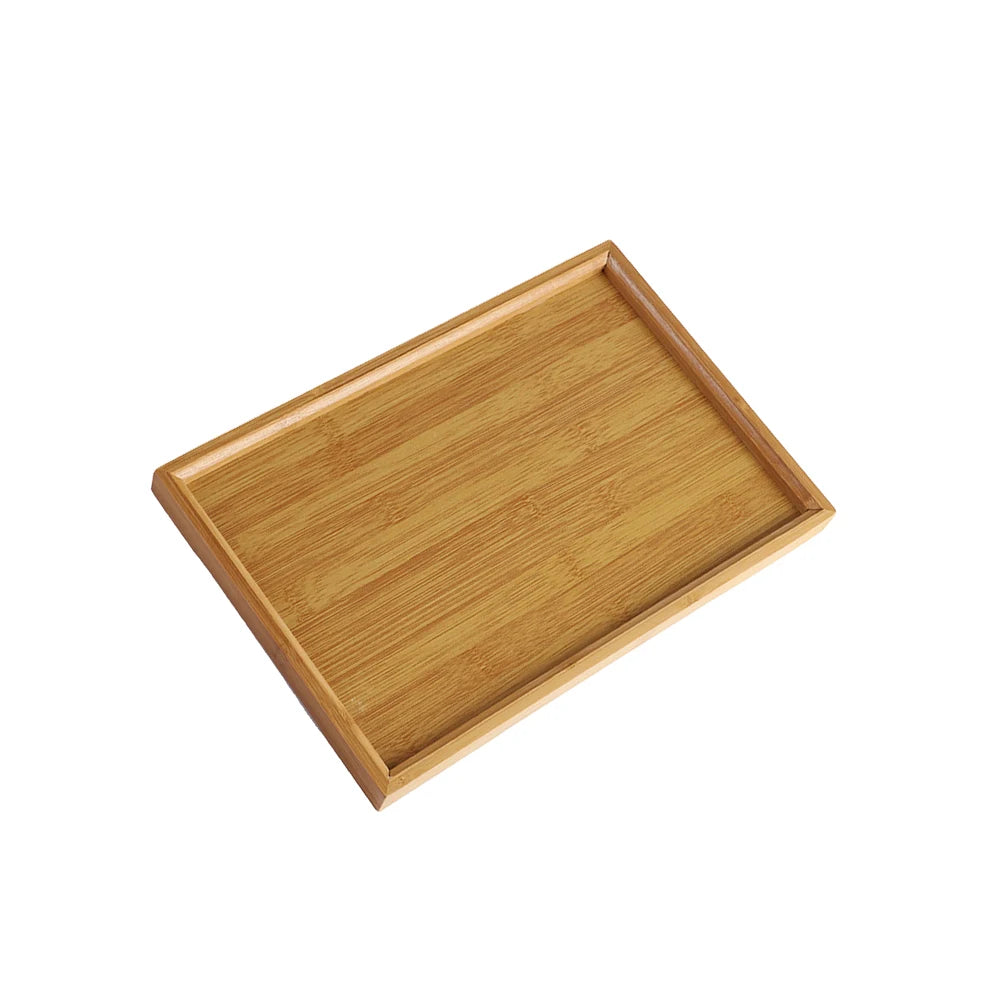 Bamboo Wooden Serving Tray – Rectangular Tea & Food Tray